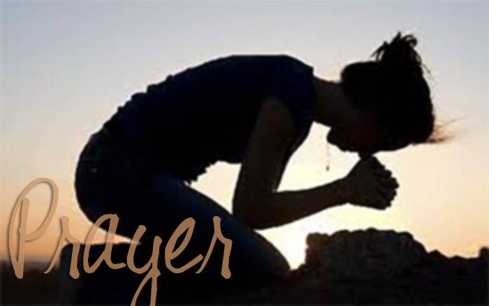 Kneeling and Praying